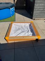 Zandbak 118x118 met deksel, Kinderen en Baby's, Speelgoed | Buiten | Zandbakken, Ophalen of Verzenden, Gebruikt
