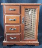 Houten juwelenkastje, Antiek en Kunst, Curiosa en Brocante, Verzenden