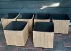 6 Gnabbas manden voor ikea kallax Vakkenkast, Ophalen, Zo goed als nieuw, Rechthoekig, Riet