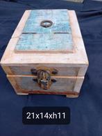 Sieraden kistje spiegel kistje decoratie, Minder dan 50 cm, Teakhout, Nieuw, Ophalen of Verzenden