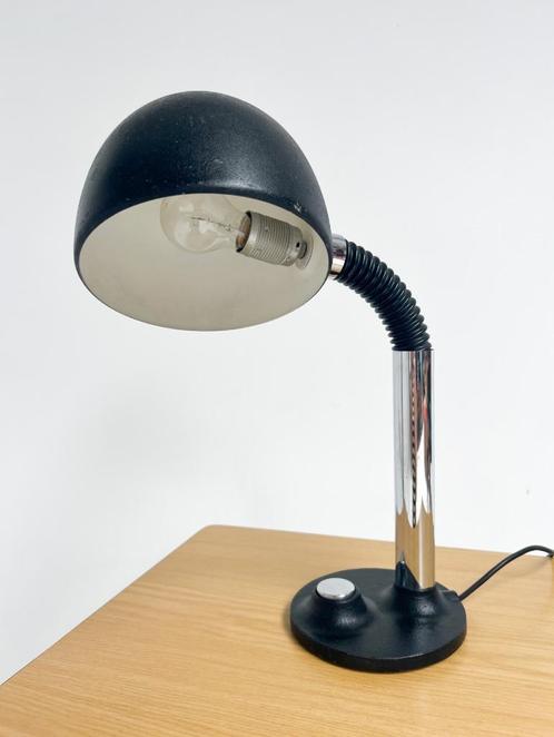Industriële tafellamp van Egon Hillebrand, 1970's, Huis en Inrichting, Lampen | Tafellampen, Gebruikt, 50 tot 75 cm, Kunststof