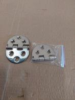 Messing gepolijste  scharnieren 4 stuks., Ophalen, Nieuw, 50 tot 100 mm, Rvs