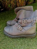 Dr. Martens Kristy grijs soepel leer buckle enkel boots 38, Ophalen of Verzenden, Dr. Martens, Grijs, Gedragen