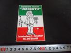 sticker geldrop ristorante pizzeria UMBERTO midget golf *, Ophalen, Zo goed als nieuw