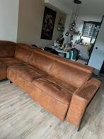 Bruine Hoekbank met Relaxfunctie, Huis en Inrichting, Banken | Bankstellen, Ophalen, 250 tot 300 cm, Gebruikt, 100 tot 125 cm