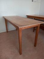 Houten tafel 179 x 70 x 81 cm Bank 168 x 27 x 50 cm, Huis en Inrichting, Tafels | Eettafels, Ophalen, Gebruikt, 50 tot 100 cm