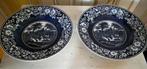 2 grote wandschotels Wilderose Société Céramique Maastricht, Ophalen of Verzenden