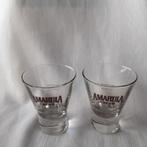 AMARULA CREAM  glazen 2 stuks (()), Ophalen of Verzenden, Zo goed als nieuw, Borrel- of Shotglas