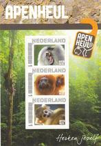 Nederland Postset Apenheul met blokje zegels + 3 ansichten, Postzegels en Munten, Ophalen of Verzenden, Na 1940, Postfris