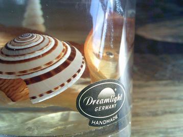 DREAMLIGHT handmade waxine houder schelpen/strandvibe beschikbaar voor biedingen