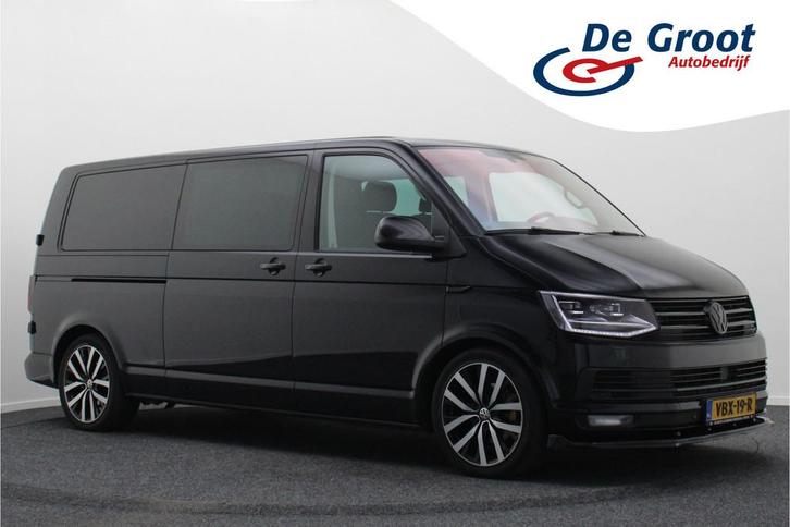 Volkswagen Transporter 2.0 TDI DSG L2H1 DC Highline 2x Schui, Auto's, Bestelauto's, Bedrijf, Te koop, ABS, Adaptive Cruise Control