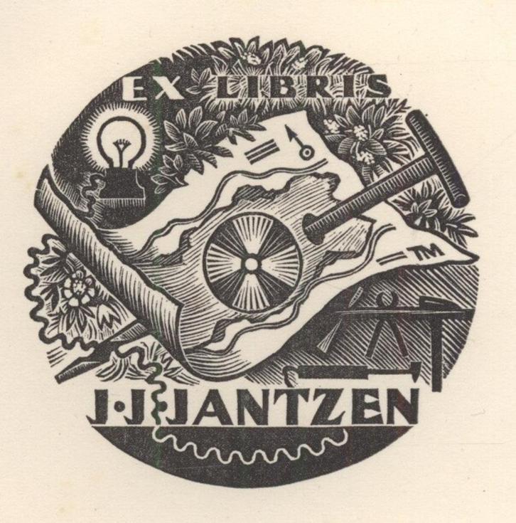 1691 Ex Libris Nederland : Thijs Mauve, 1951, Antiek en Kunst, Kunst | Etsen en Gravures, Verzenden