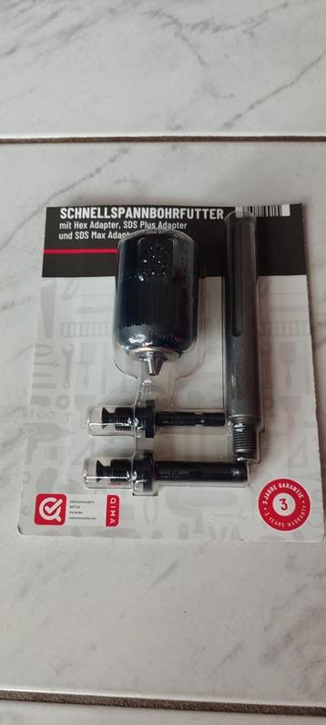 Snelspanboorkop inclusief adapters beschikbaar voor biedingen