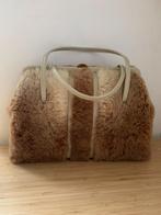 Vintage Lee Roye kangoeroe bont handtas '60s, Ophalen of Verzenden, Zo goed als nieuw, Bruin, Handtas