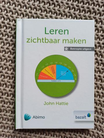 Leren Zichtbaar Maken - John Hattie beschikbaar voor biedingen