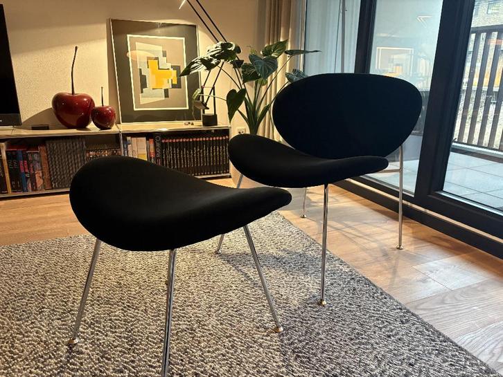 Fauteuil + voetenbank, Huis en Inrichting, Fauteuils, Zo goed als nieuw, Metaal, Stof, 50 tot 75 cm, 100 tot 125 cm, Ophalen