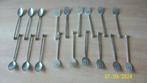 Verzilverde lepeltjes met bijpassende gebaksvorkjes, Ophalen of Verzenden