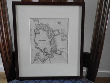 Vestingplattegrond van Heusden - Caspar Merian beschikbaar voor biedingen