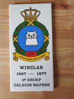 Herinneringstegel- Winzlar 1967-1977 5e groep Geleide Wapens, Verzamelen, Militaria | Algemeen, Nederland, Overige typen, Luchtmacht