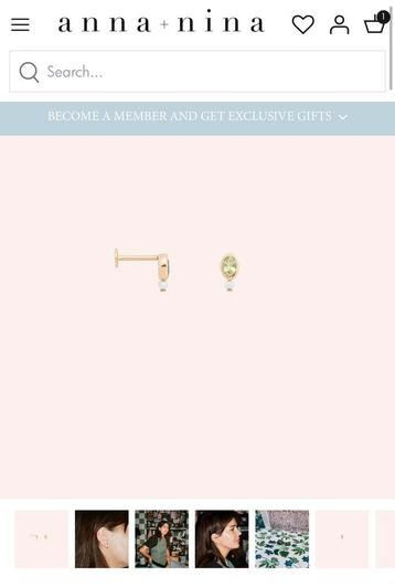 Anna+Nina x Romy 14K talisman piercing beschikbaar voor biedingen