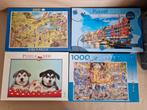 4 x legpuzzel - 1000 stukjes, Ophalen of Verzenden, 500 t/m 1500 stukjes, Gebruikt, Legpuzzel
