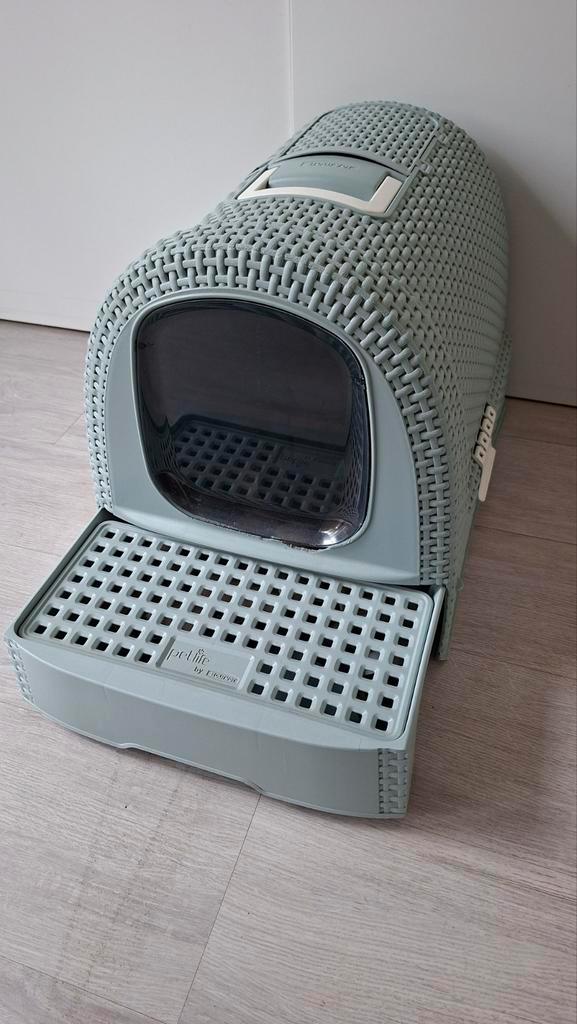 Curverkattenbak, Dieren en Toebehoren, Kattenbakken, Gebruikt, Gesloten, Ophalen