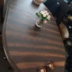 Uitschuifbare klasieke ovale kamer tafel, Huis en Inrichting, Tafels | Eettafels, Ophalen, Gebruikt, Klassiek, 50 tot 100 cm