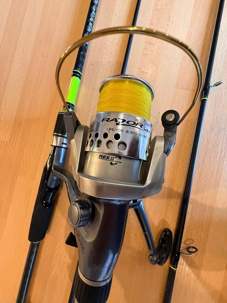 Vishengel, Watersport en Boten, Hengelsport | Zeevissen, Gebruikt, Complete set, Ophalen