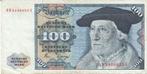 100 DM 2 januari 1980, Postzegels en Munten, Bankbiljetten | Europa | Niet-Eurobiljetten, Los biljet, Duitsland, Ophalen of Verzenden