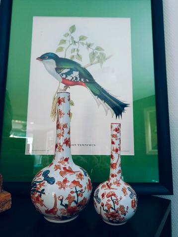 Set Imari steel vaasjes/punt flesjes beschikbaar voor biedingen