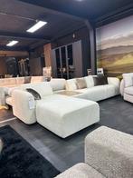 Moderne Design Hoekbank met Loungebed 340cm + puf 80x80cm, Ophalen of Verzenden, Nieuw, Stof, Modern / Luxe / comfort