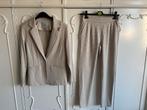 Nieuw beige creme jasje en broek merk ICHI maat M 38, Maat 38/40 (M), Kostuum of Pak, Beige, Nieuw