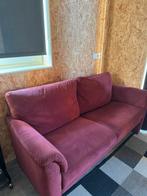 Gratis rode bank – nette staat + extra hoeze, Huis en Inrichting, Ophalen, Rood, 150 tot 200 cm, Tweepersoons