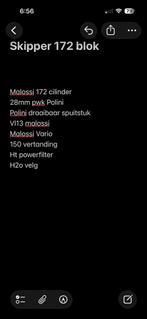 Skipper 172cc Malossi Blok - Compleet!, Ophalen, Gebruikt, Blok, Piaggio