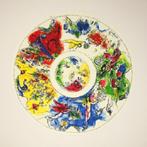 +Marc Chagall Kleur Lithografie"Parijs Opera Ceiling"Ges Gen, Antiek en Kunst, Kunst | Litho's en Zeefdrukken, Ophalen of Verzenden