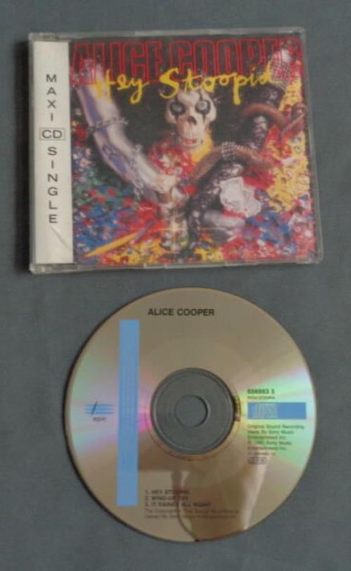 ALICE COOPER Hey Stoopid MAXI SINGLE CD 3 tr 1991 DADC Austr, Cd's en Dvd's, Cd Singles, Gebruikt, Ophalen of Verzenden