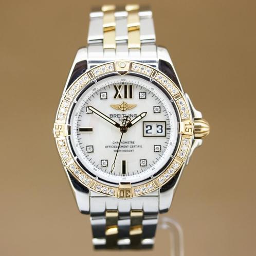 Breitling Galactic 41 Diamonds C49350, Sieraden, Tassen en Uiterlijk, Horloges | Heren, Gebruikt, Polshorloge, Breitling, Goud