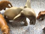 Houten Afrikaanse Dieren Beelden Set, Antiek en Kunst, Kunst | Beelden en Houtsnijwerken, Ophalen