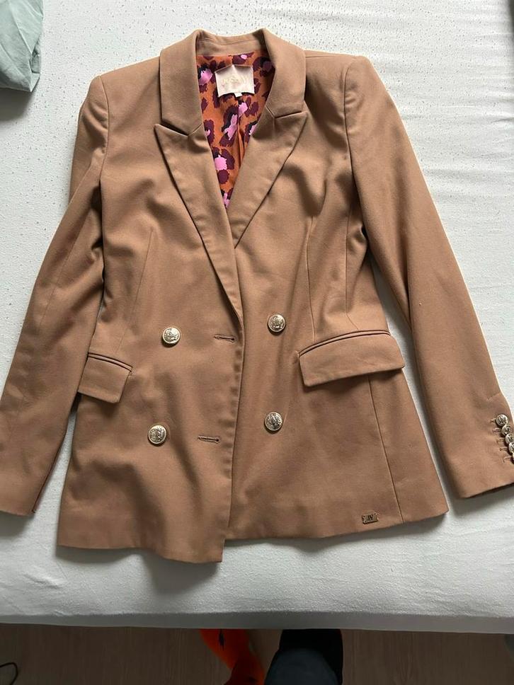 Josh V Blazer - Maat XS - Bruin - Zo goed als nieuw!, Kleding | Dames, Jasjes, Kostuums en Pakken, Zo goed als nieuw, Jasje, Maat 34 (XS) of kleiner