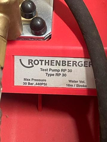 Rothenberger Hot Box - RP30 Testpomp beschikbaar voor biedingen