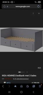 Ikea Hemnes bed grijs - goede staat, Ophalen, Gebruikt, 90 cm, Eenpersoons