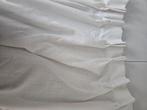 Nieuw linnenlook wit gordijn, 50 tot 100 cm, Nieuw, Ophalen of Verzenden, Wit