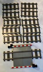 Lego 9v treinrails, 4515, inclusief overgang, Kinderen en Baby's, Speelgoed | Duplo en Lego, Ophalen of Verzenden, Gebruikt, Complete set