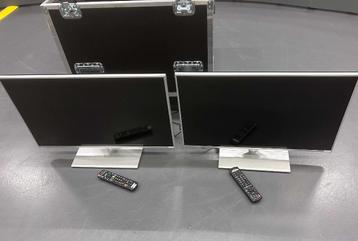 Flightcase op wielen met 2x Panasonic TX-L32E6E LCD TV’s beschikbaar voor biedingen