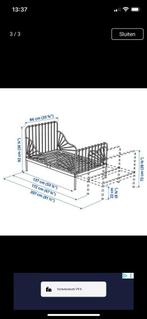 Ikea Minnen meegroeibed, Kinderen en Baby's, Kinderkamer | Bedden, Ophalen, Gebruikt, 70 tot 85 cm, Lattenbodem