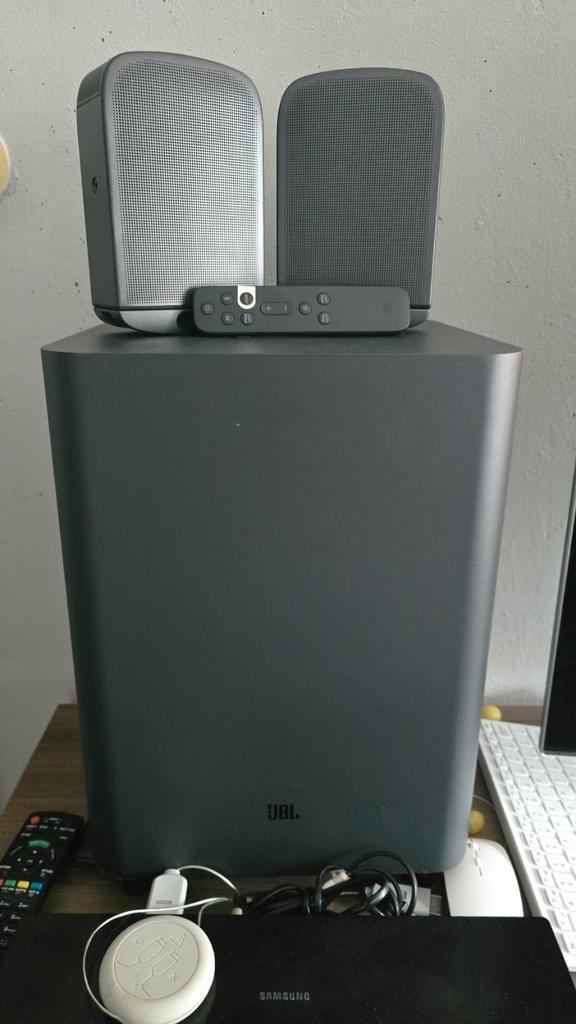 JBL Bar 9.1 – Subwoofer + 2 rear speakers + afstandsbedienin, Audio, Tv en Foto, Home Cinema-sets, Zo goed als nieuw, Overige spelers