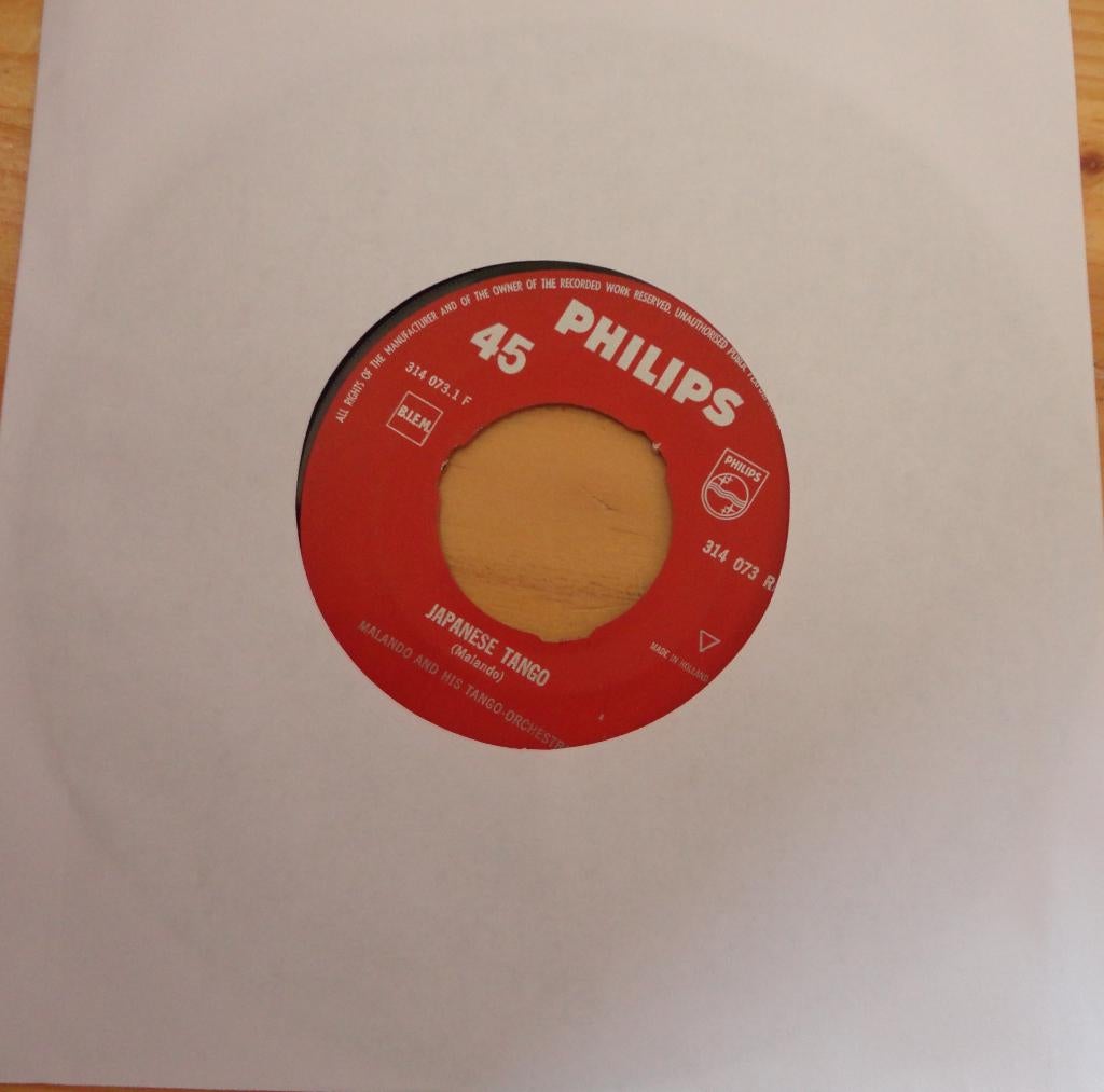 Malando & Tango orchestra > Japanese tango, Gebruikt, 7 inch, Single, Ophalen of Verzenden