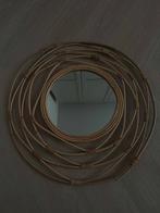 Ronde spiegel met bamboe rand, Huis en Inrichting, Woonaccessoires | Spiegels, Ophalen, Zo goed als nieuw, Rond, 50 tot 75 cm