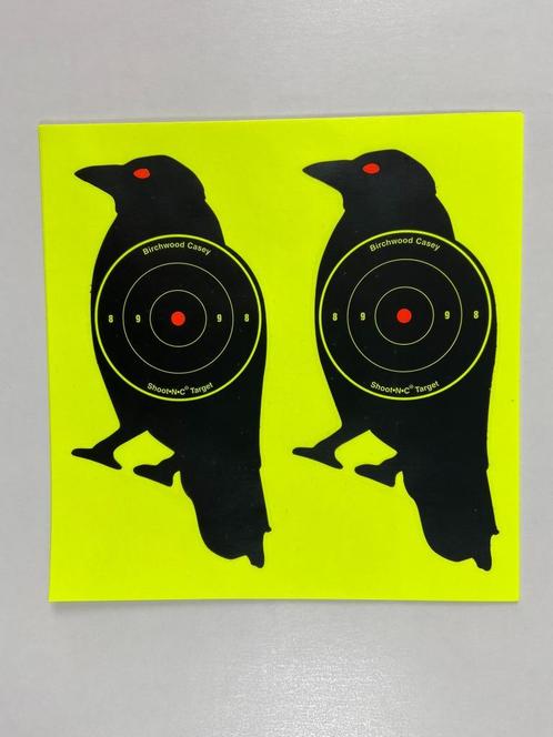 Shoot-N-C Crow Bull's-Eye Target 12 pack Birchwood Casey, Sport en Fitness, Schietsport-accessoires, Nieuw, Ophalen of Verzenden