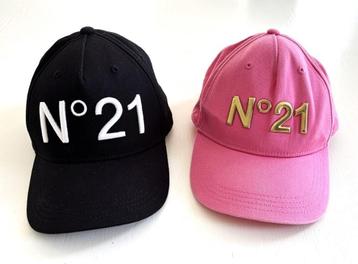 ZGAN! 2x NO21 NO 21 meisjes pet baseball cap roze en zwart beschikbaar voor biedingen